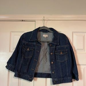 Cropped denim jacket